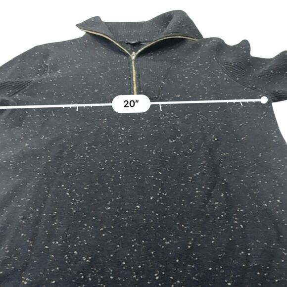 TALBOTS QUARTER ZIP MIDI SWEATER DRESS SIZE Large Speckled Long Sleeve NEW - Picture 6 of 10